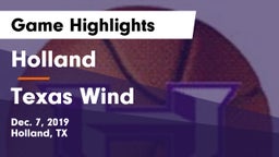 Holland  vs Texas Wind Game Highlights - Dec. 7, 2019