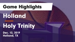 Holland  vs Holy Trinity Game Highlights - Dec. 12, 2019