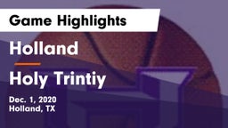 Holland  vs Holy Trintiy Game Highlights - Dec. 1, 2020