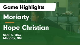 Moriarty  vs Hope Christian  Game Highlights - Sept. 5, 2023