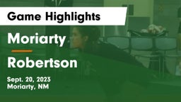 Moriarty  vs Robertson  Game Highlights - Sept. 20, 2023