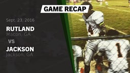 Recap: Rutland  vs. Jackson  2016