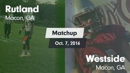 Matchup: Rutland  vs. Westside  2016