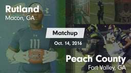 Matchup: Rutland  vs. Peach County  2016