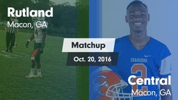 Matchup: Rutland  vs. Central  2016