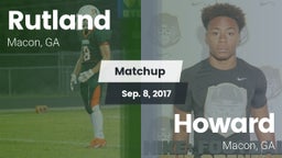 Matchup: Rutland  vs. Howard  2017