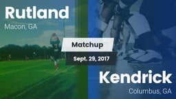 Matchup: Rutland  vs. Kendrick  2017