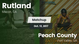 Matchup: Rutland  vs. Peach County  2017
