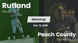 Matchup: Rutland  vs. Peach County  2018