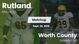 Matchup: Rutland  vs. Worth County  2019