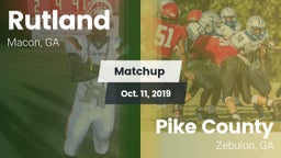 Matchup: Rutland  vs. Pike County  2019