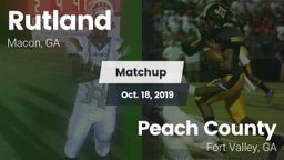 Matchup: Rutland  vs. Peach County  2019