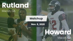 Matchup: Rutland  vs. Howard  2020