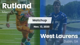 Matchup: Rutland  vs. West Laurens  2020