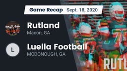 Recap: Rutland  vs. Luella Football 2020