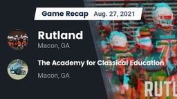Recap: Rutland  vs. The Academy for Classical Education 2021