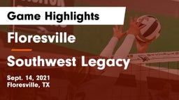 Floresville  vs Southwest Legacy  Game Highlights - Sept. 14, 2021