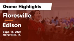 Floresville  vs Edison  Game Highlights - Sept. 16, 2022