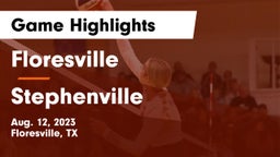 Floresville  vs Stephenville Game Highlights - Aug. 12, 2023