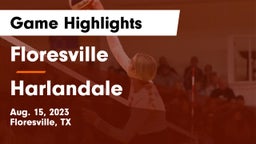 Floresville  vs Harlandale Game Highlights - Aug. 15, 2023