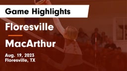 Floresville  vs MacArthur  Game Highlights - Aug. 19, 2023