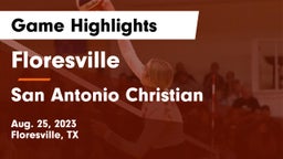 Floresville  vs San Antonio Christian Game Highlights - Aug. 25, 2023
