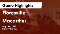 Floresville  vs Macarthur Game Highlights - Aug. 26, 2023
