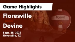 Floresville  vs Devine  Game Highlights - Sept. 29, 2023