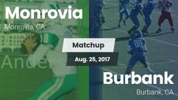Matchup: Monrovia  vs. Burbank  2017