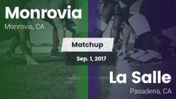 Matchup: Monrovia  vs. La Salle  2017