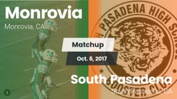 Matchup: Monrovia  vs. South Pasadena  2017