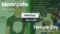 Matchup: Monrovia  vs. Temple City  2017