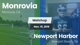 Matchup: Monrovia  vs. Newport Harbor  2019