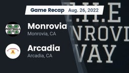 Recap: Monrovia  vs. Arcadia  2022