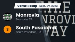 Recap: Monrovia  vs. South Pasadena  2022