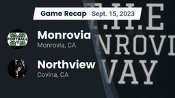 Recap: Monrovia  vs. Northview  2023