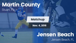 Matchup: Martin County High vs. Jensen Beach  2016