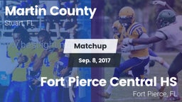 Matchup: Martin County High vs. Fort Pierce Central HS 2017