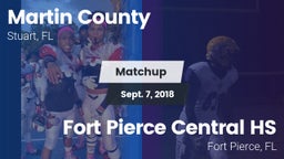 Matchup: Martin County High vs. Fort Pierce Central HS 2018