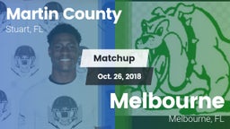 Matchup: Martin County High vs. Melbourne  2018