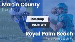 Matchup: Martin County High vs. Royal Palm Beach  2019
