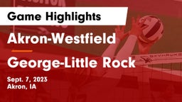 Akron-Westfield  vs George-Little Rock  Game Highlights - Sept. 7, 2023
