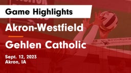 Akron-Westfield  vs Gehlen Catholic  Game Highlights - Sept. 12, 2023