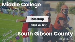 Matchup: Middle College High  vs. South Gibson County  2017