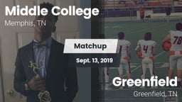Matchup: Middle College High  vs. Greenfield  2019