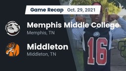 Recap: Memphis Middle College  vs. Middleton  2021