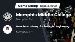 Recap: Memphis Middle College  vs. Memphis Academy of Science and Engineering  2022