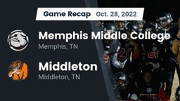 Recap: Memphis Middle College  vs. Middleton  2022