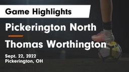 Pickerington North  vs Thomas Worthington  Game Highlights - Sept. 22, 2022