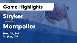 Stryker  vs Montpelier  Game Highlights - Nov. 30, 2017